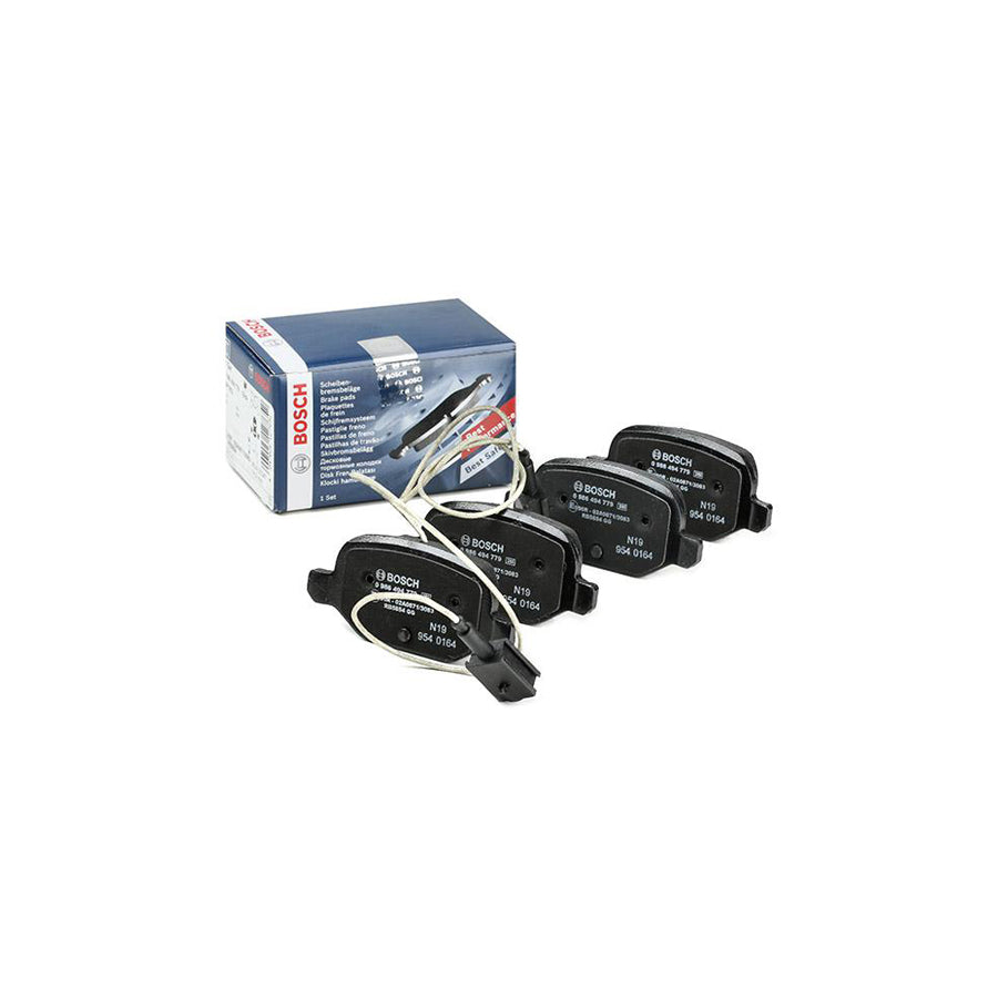 Bosch 0986494779 Brake Pad Set With Integrated Wear Sensor With Anti Squeak Plate BP1953