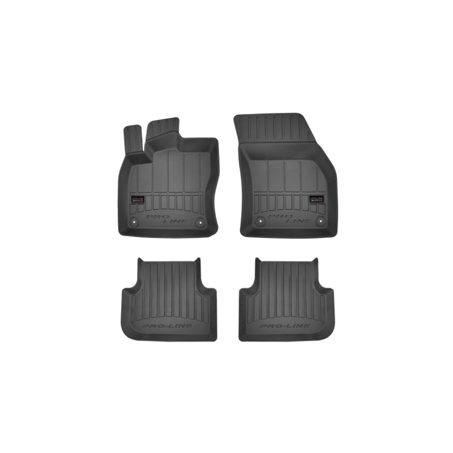 FROGUM Tailored 3D407343 Floor mat set for VW Tiguan II (AD1) Elastomer, Front and Rear, Quantity: 4, Black, (LHD)