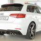 Rieger 00088182 Audi 8V A3 Rear Diffuser for Twin Tailpipe Left & Right - Glossy Black