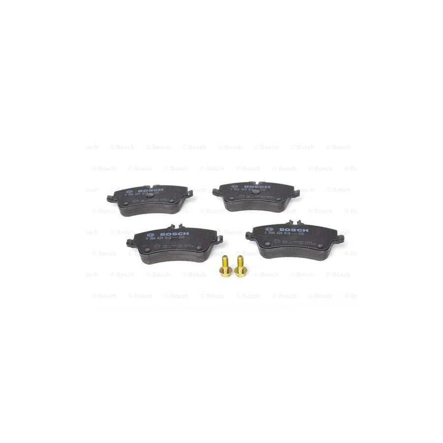 Bosch 0986424518 Brake Pad Set With Anti Squeak Plate With Bolts Screws With Accessories BP275