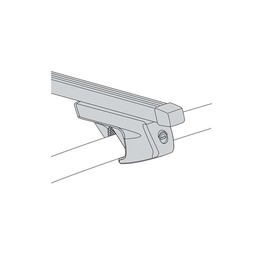 ATERA SIGNO, RT 048150 Roof bars for open roof rails, 150 cm, 100 kg, Steel