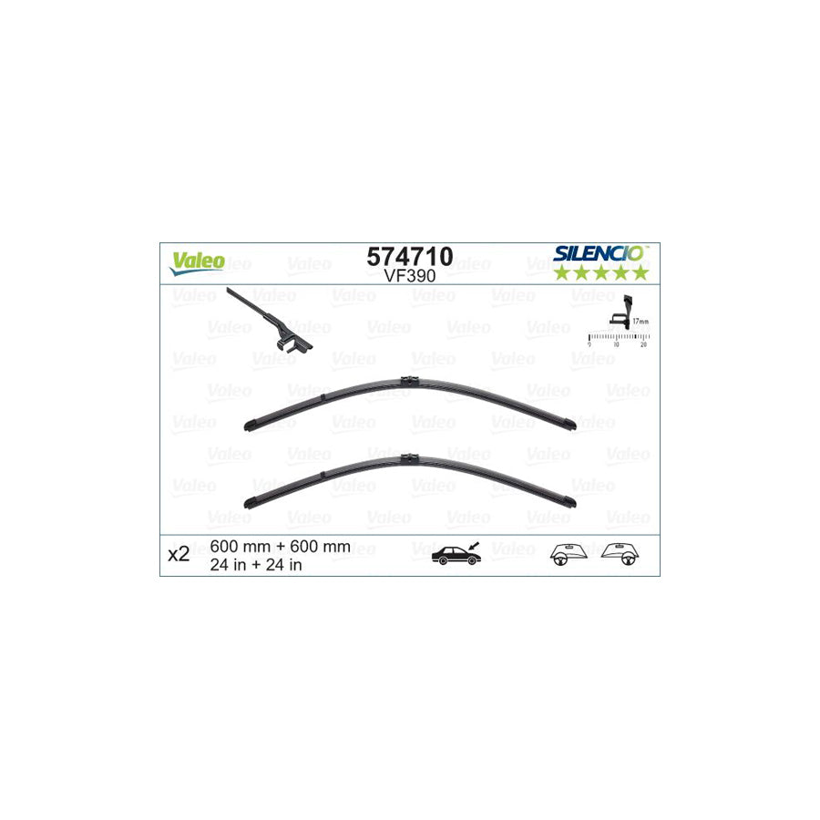 Valeo Silencio X.Trm 574710 Wiper Blade Suitable For Mercedes-Benz C-Class | Duco Car Parts UK Car Parts