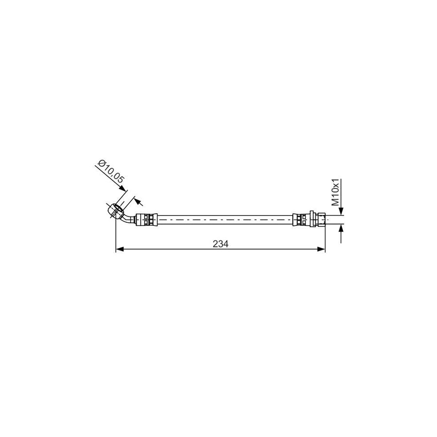 BOSCH 1 987 481 479 Brake Hose 220Mm M10X1 