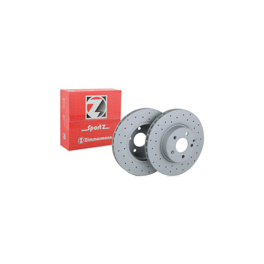 ZIMmERMANN SPORT COAT Z 400 3620 52 Brake Disc Internally Vented Perforated Coated High carbon