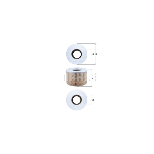 MAHLE ORIGINAL LX 699 Air Filter Filter Insert