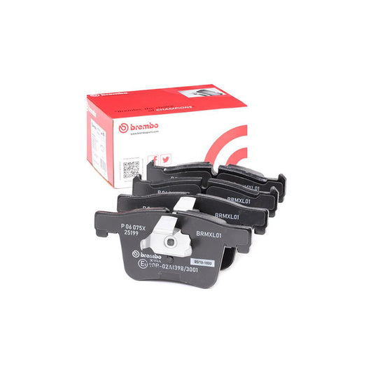 Brembo P 06 075X Brake Pad Set Prepared For Wear Indicator