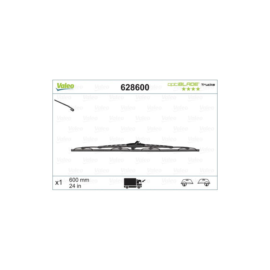 Valeo Optiblade Trucks 628600 Wiper Blade | Duco Car Parts UK Car Parts