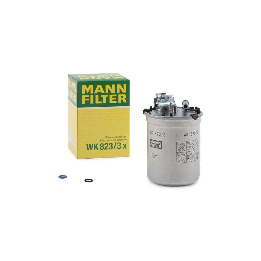MANN-FILTER WK 823/3 x Fuel filter with seal
