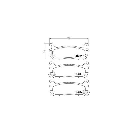 Hella 8DB 355 009 911 Brake Pad Set With Acoustic Wear Warning