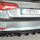 Rieger 00088180 Audi 8V A3 Rear Diffuser for Twin Tailpipe Left - Glossy Black