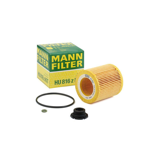 MANN-FILTER HU 816 z KIT Oil Filter with seal, Filter Insert