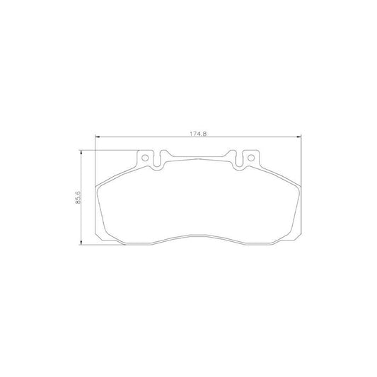 Brembo P 50 065 Brake Pad Set Prepared For Wear Indicator