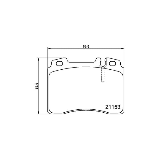 Hella 8DB 355 008-181 Brake Pad Set Prepared For Wear Indicator