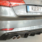 Rieger 00088180 Audi 8V A3 Rear Diffuser for Twin Tailpipe Left - Glossy Black