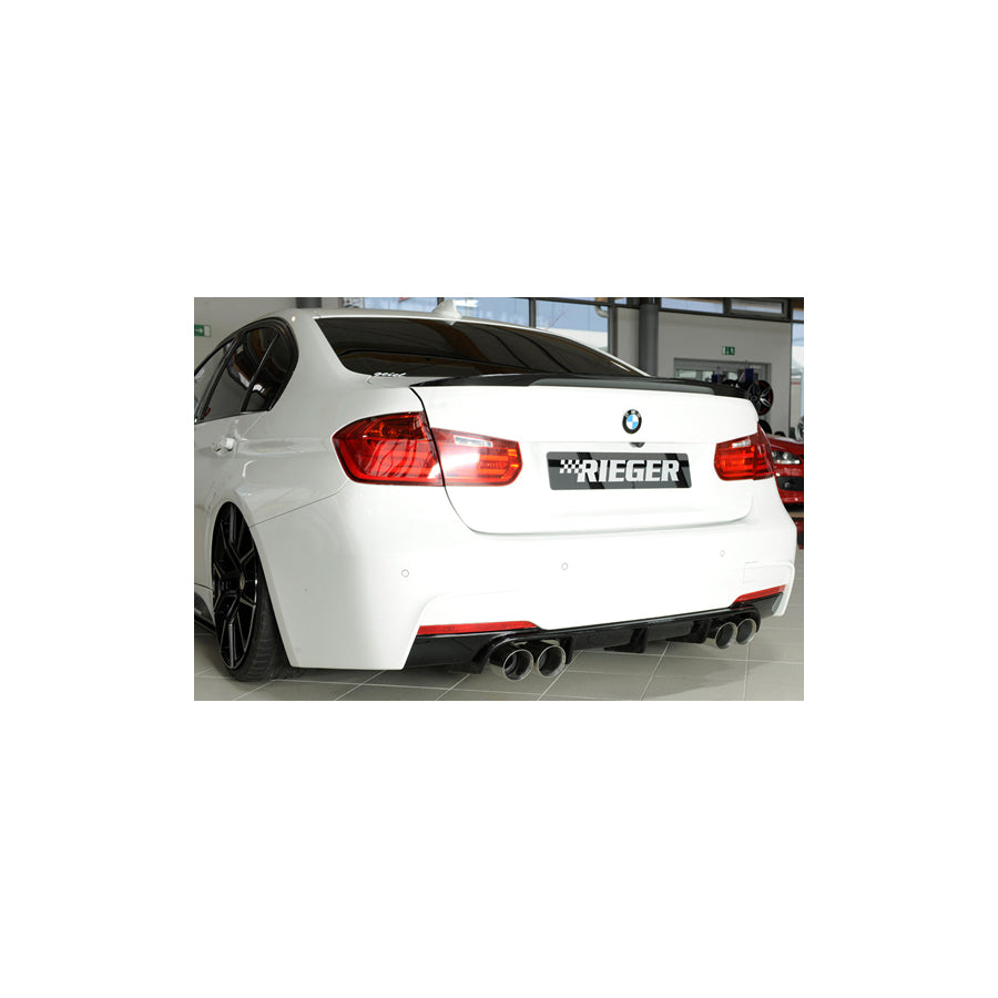 Rieger BMW 3 Series F30 F31 Rear Quad Diffuser (Inc. 320i, 335i & 340i)