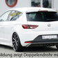 Rieger 00099184 SEAT 5F Leon FR Rear Diffuser for Twin Tailpipe Left & Right - Carbon-Look
