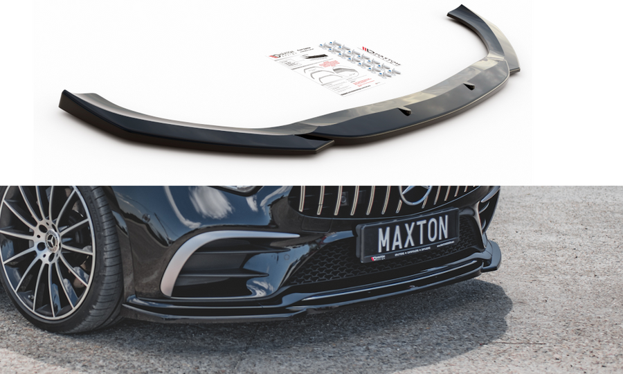 Maxton Design ME-CLS-257-AMGLINE-FD1T Front Splitter V.1 Mercedes Benz CLS-Class C257 AMG-Line | Duco Car Parts UK Car Parts