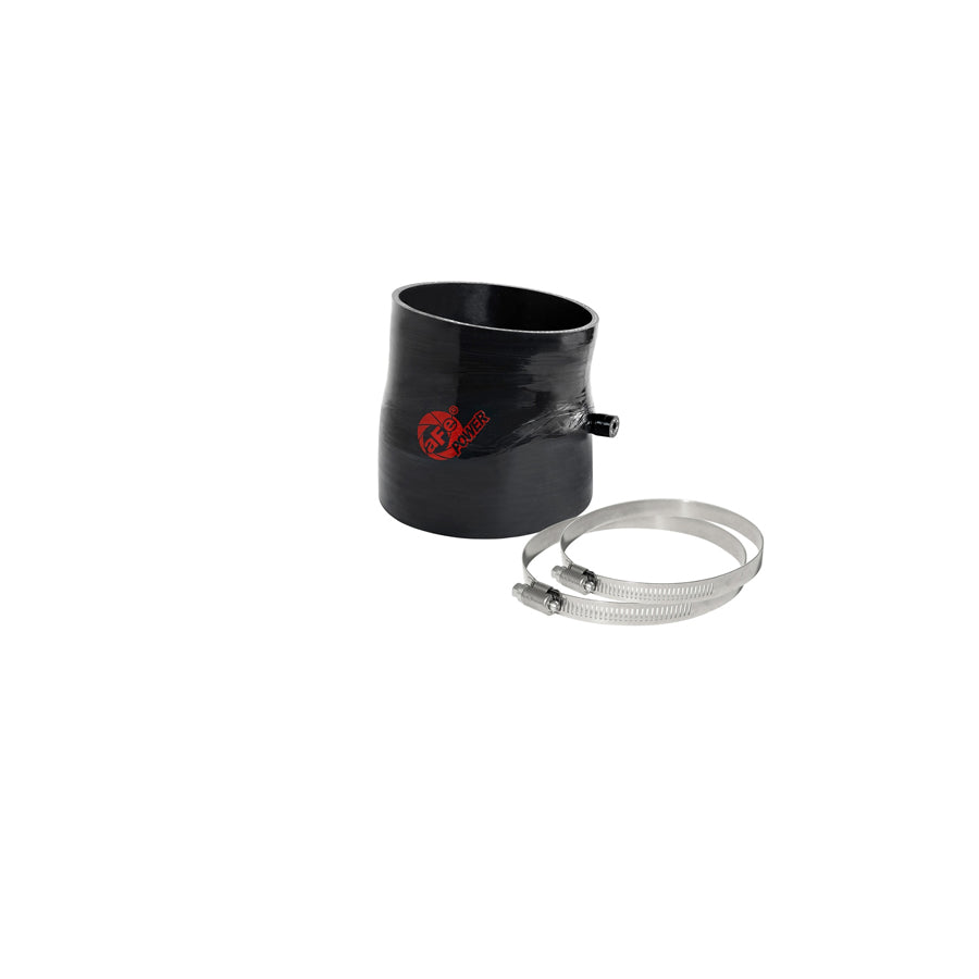  aFe 59-00116 (3-3/4 IN ID to 3-1/2 IN ID x 15 Deg.) Elbow Reducing Coupler w/ Port - Black Replacement Coupling Kit  | Duco Car Parts UK Car Parts