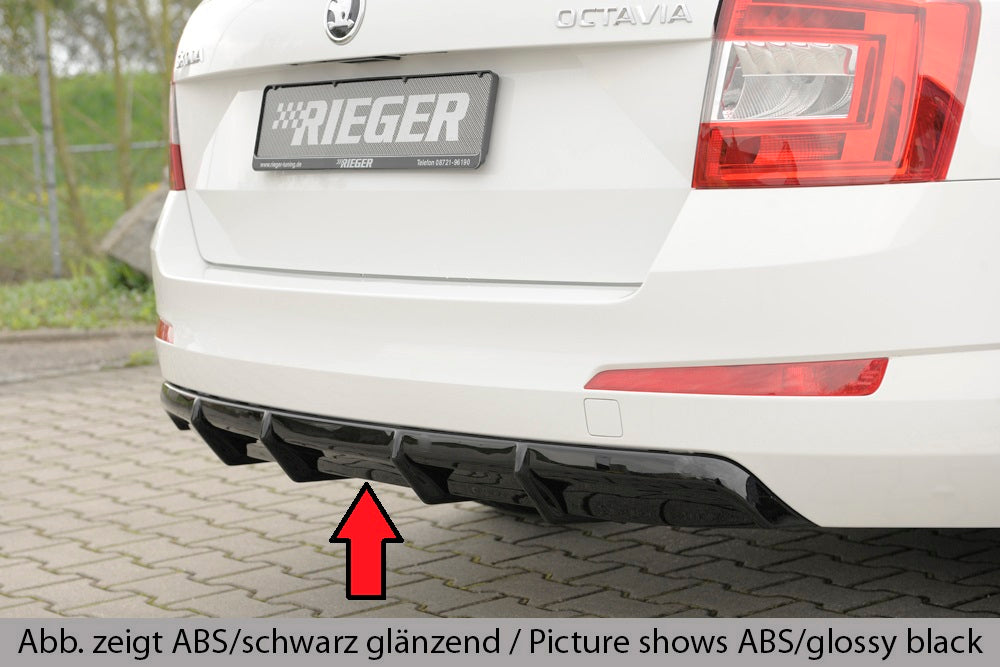 Rieger 00079019 Skoda 5E Octavia Rear Diffuser