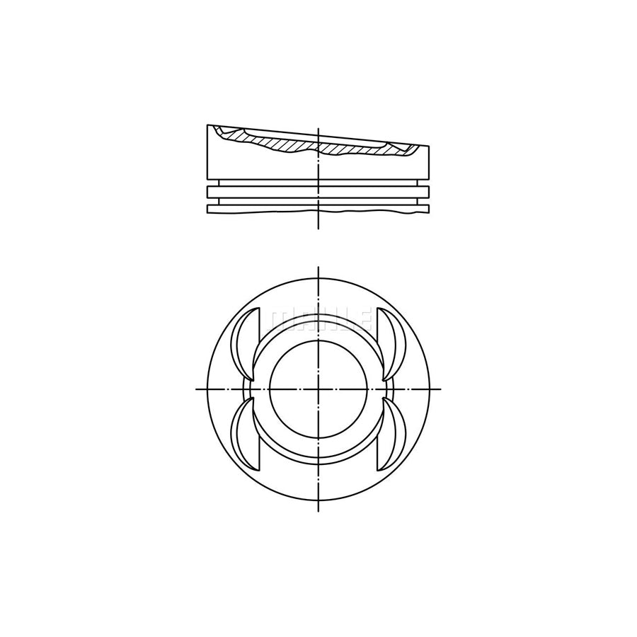 MAHLE ORIGINAL 028 03 12 Piston 84,51 mm