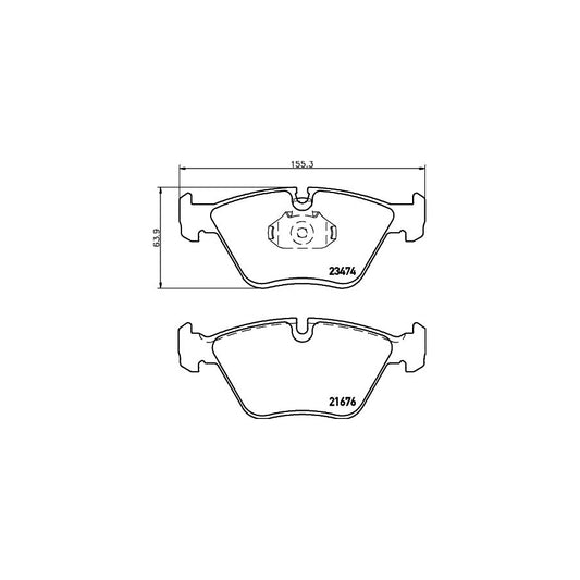 Hella 8DB 355 009 651 Brake Pad Set Prepared For Wear Indicator
