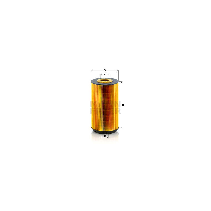MANN-FILTER HU 8010 z Oil Filter with seal, Filter Insert