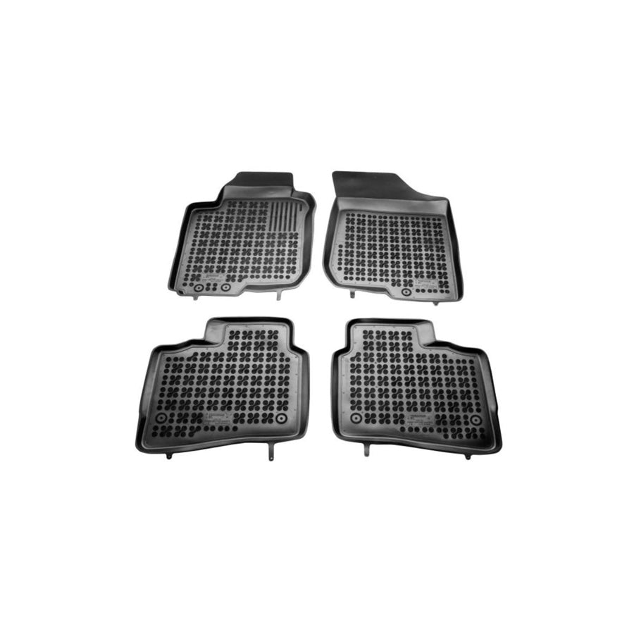 REZAW PLAST 201605 Floor mat set for HYUNDAI i30 I Hatchback (FD) Elastomer, Front and Rear, Black