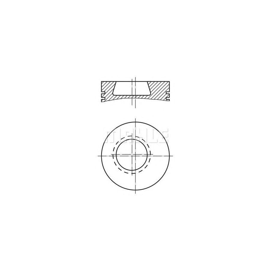 MAHLE ORIGINAL 607 43 00 Piston for TOYOTA LAND CRUISER 94 mm, with piston rings, with piston ring carrier
