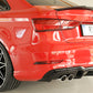 Rieger 00088184 Audi 8V A3 Rear Diffuser for Twin Tailpipe Left - Glossy Black