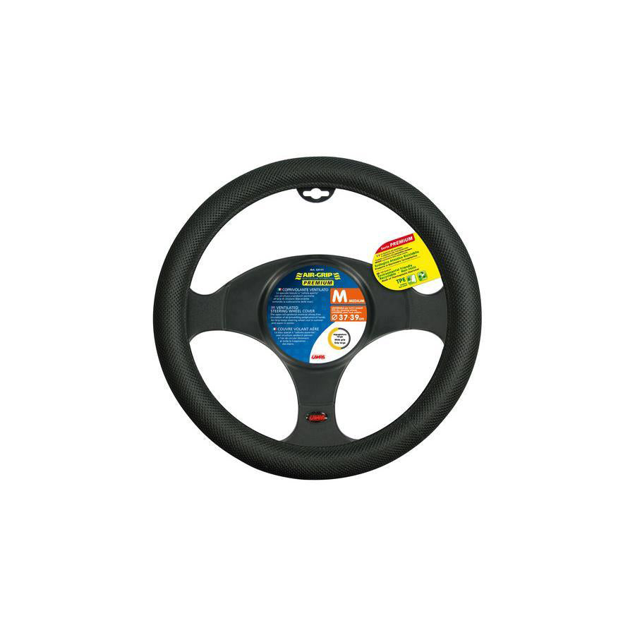 LAMPA Air-Grip 33111 Steering wheel cover Black, ?: 37-39cm, TPE (thermoplastic elastomer)