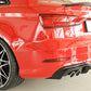Rieger 00088184 Audi 8V A3 Rear Diffuser for Twin Tailpipe Left - Glossy Black
