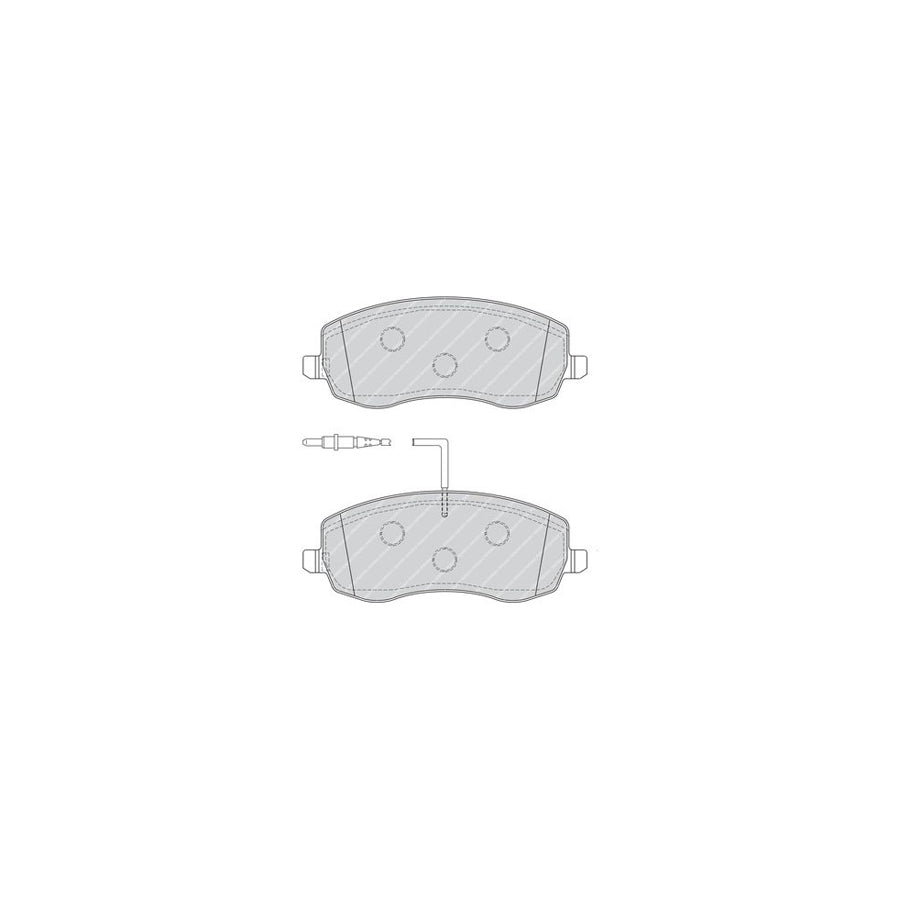 Ferodo Premier Fdb4154 Brake Pad Set Incl Wear Warning Contact With Brake Caliper Screws With Piston Clip With Accessories