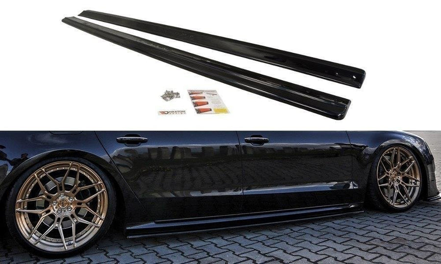 Maxton Design AU-S8-D4-SD1T Side Skirts Diffusers Audi S8 D4 FL | Duco Car Parts UK Car Parts