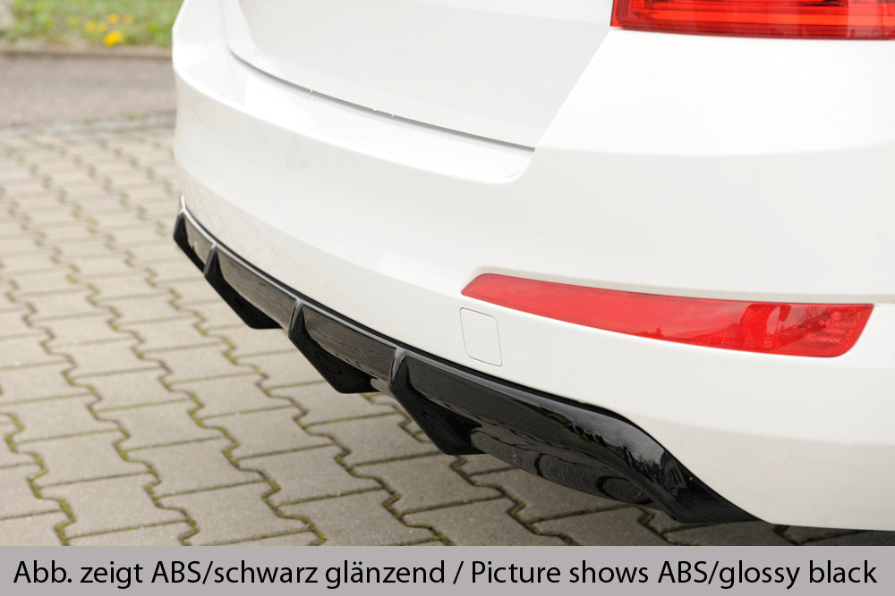 Rieger 00079019 Skoda 5E Octavia Rear Diffuser -  Matte Black