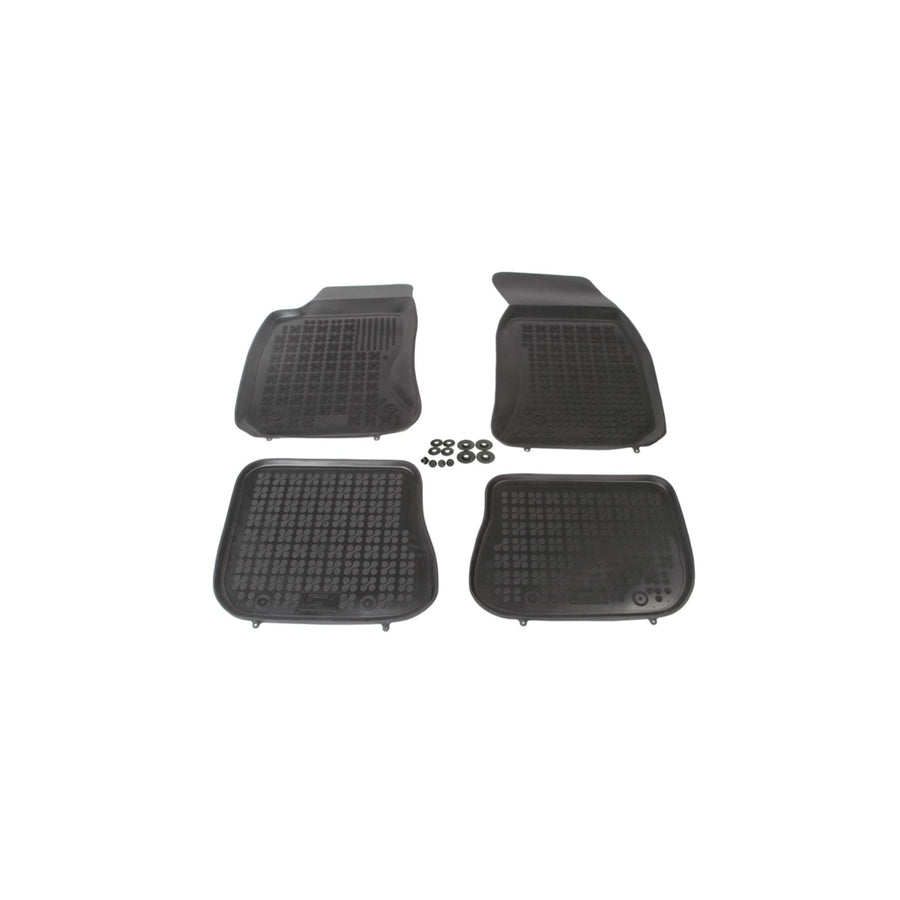 REZAW PLAST Tailored 200310 Floor mat set for AUDI A4 Elastomer, Front and Rear, Quantity: 4, Black