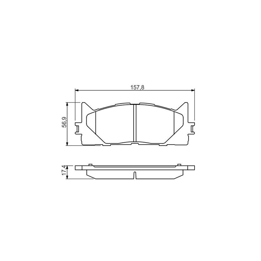 Bosch 0986494430 Brake Pad Set BP1352