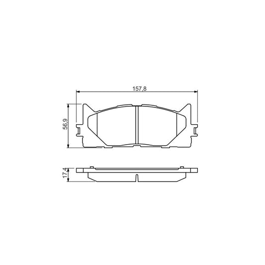 Bosch 0986494430 Brake Pad Set BP1352