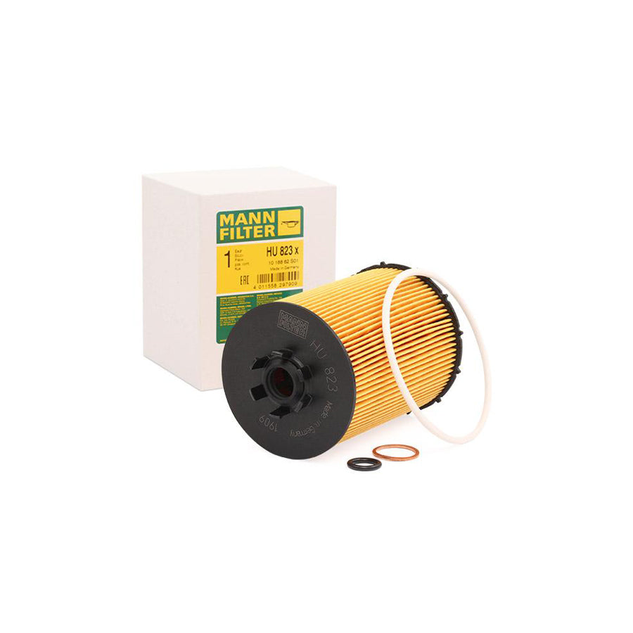 MANN-FILTER HU 823 x Oil Filter with seal, Filter Insert