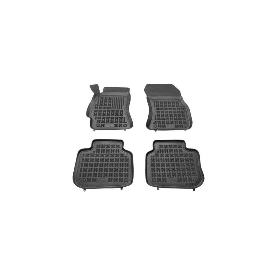 REZAW PLAST 202702 Floor mat set for SUBARU LEGACY Elastomer, Front and Rear, Quantity: 4, Black
