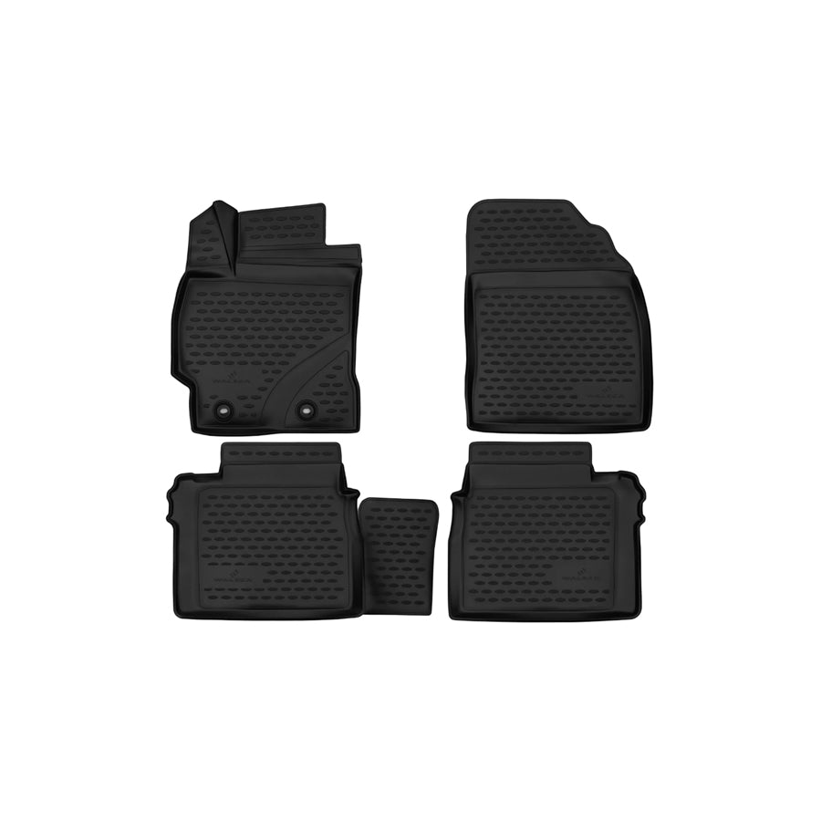 WALSER Tailored, XTR 75122 Floor mat set Centre, Front and Rear