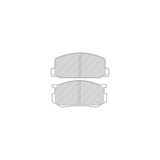 Ferodo Premier Eco Friction Fdb1700 Brake Pad Set For Daihatsu Cuore Mira With Acoustic Wear Warning With Accessories