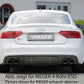 Rieger 00099195 Audi B8 B81 A5 Rear Diffuser for Original Tailpipe Left & RIght - Carbon-Look