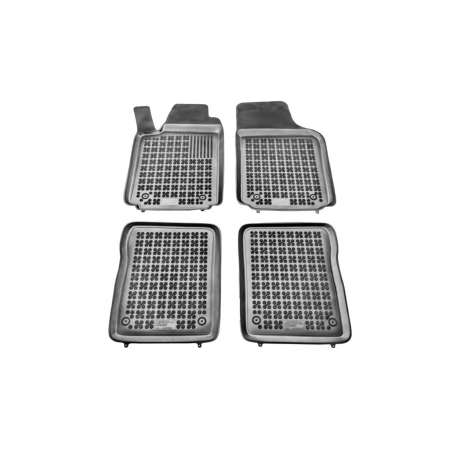 REZAW PLAST 200312 Floor mat set for AUDI A2 (8Z0) Elastomer, Front and Rear, Black