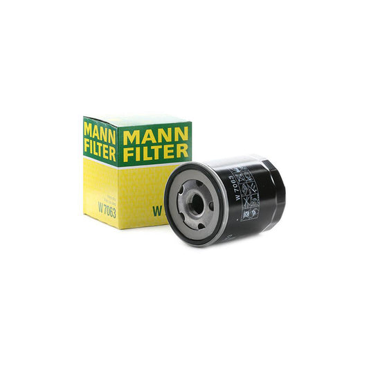 MANN-FILTER W 7063 Oil Filter Spin-on Filter, with one anti-return valve