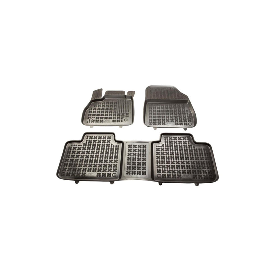 REZAW PLAST 201922 Floor mat set for RENAULT Espace V (JR) Elastomer, Front and Rear, Black
