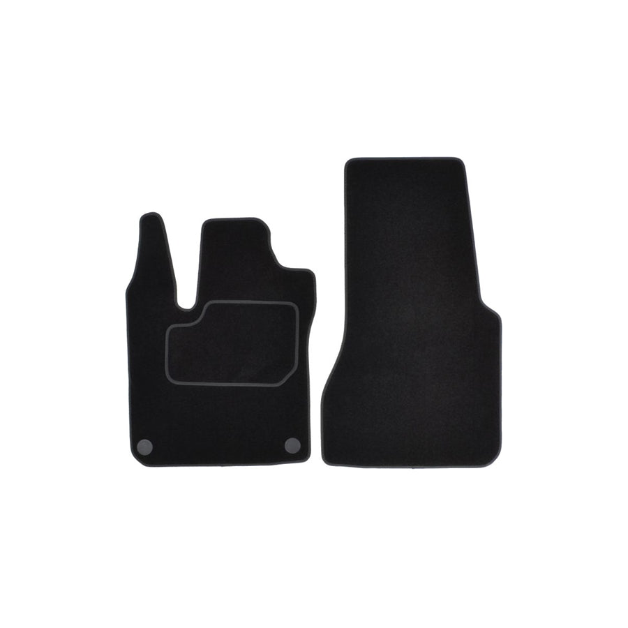 MAMMOOTH A041 MER281 PRM 01 Floor mat set for SMART FORTWO Textile, Front, Quantity: 2, Black