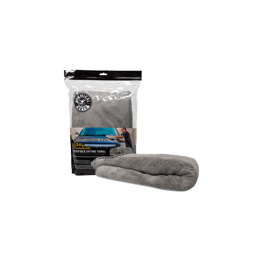 Chemical Guys Woolly Mammoth Microfiber Drying Towel, 36" x 25" Gray | Duco Car Parts UK Car Parts
