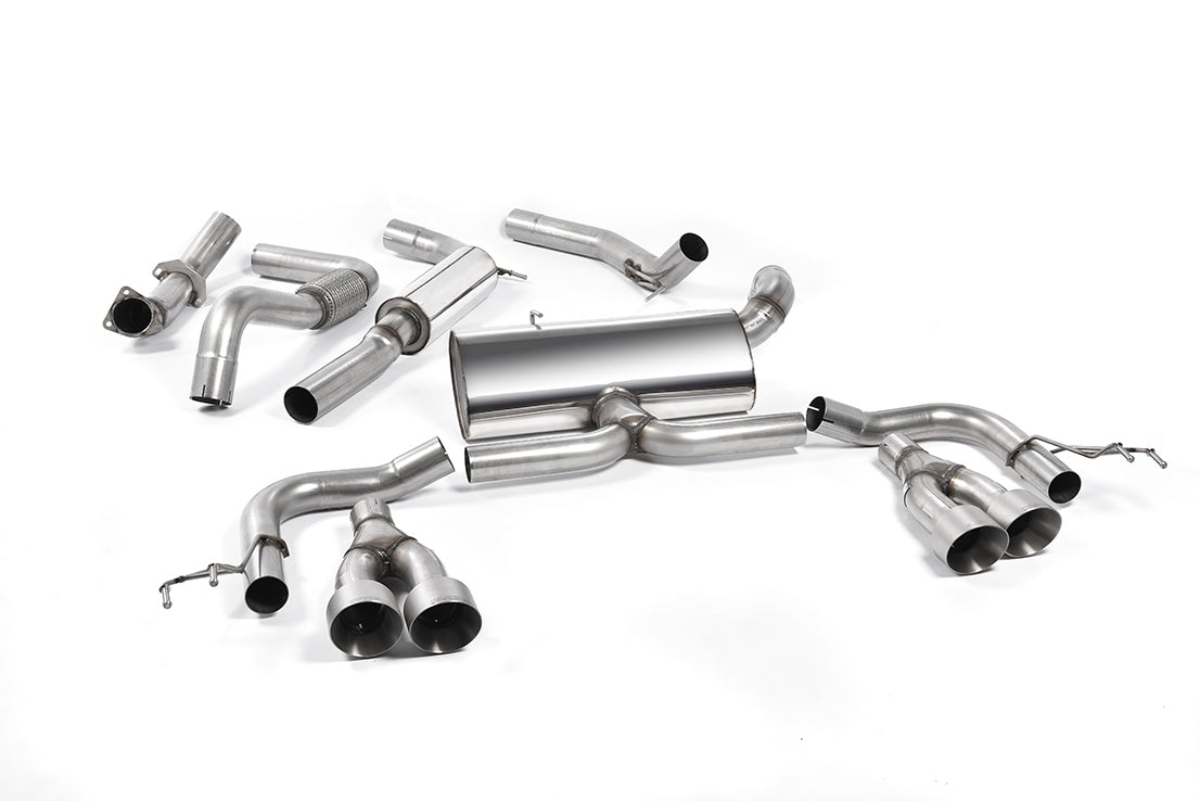 MillTek SSXHO223 Honda Civic Cat-Back Exhaust Titanium Tips - EC Approved