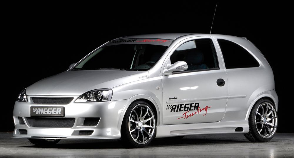 Rieger 00058926 Opel Corsa C Right Side Skirt -  Matte Black