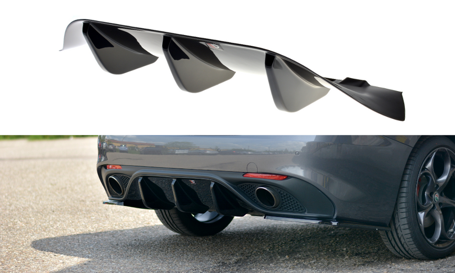 Maxton Design AL-GI-1-VEL-RS1T Rear Valance Alfa Romeo Giulia Veloce | Duco Car Parts UK Car Parts